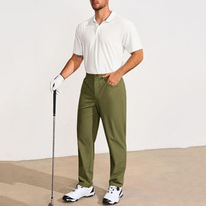 Pantalon de golf pour homme taille haute avec plusieurs poches, séchage rapide, décontracté, taille élastique avec cordon de serrage, idéal pour les voyages ou le travail - Product Image 4