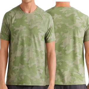 Camiseta de Manga Corta con Cuello Redondo y Estampado Tie-Dye para Hombre, Corte Regular, Estilo Casual, 100% Algodón Jersey, Diseño Estampado - Product Image 3