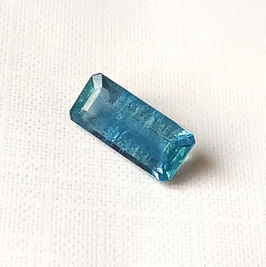 Piedra Preciosa Suelta de Aguamarina Natural, Corte Esmeralda Rectangular, para Joyería, 3.70 Quilates, Azul - Product Image 4