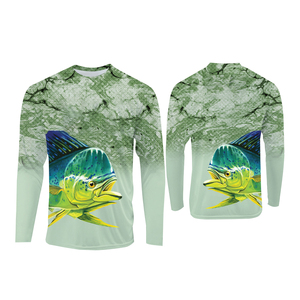 Chemise de pêche unisexe à manches longues, respirante, imprimée, personnalisable, avec protection UPF 50, imperméable, extensible dans les 4 sens, séchage rapide, 100% coton, vente en gros - Product Image 4