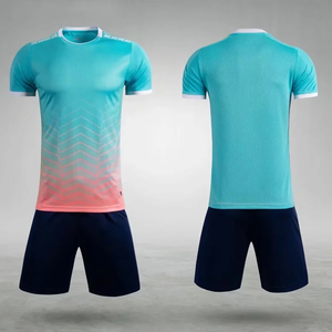 Maillot et short de football aux couleurs néon, impression numérique personnalisée, polyester/spandex - Product Image 3