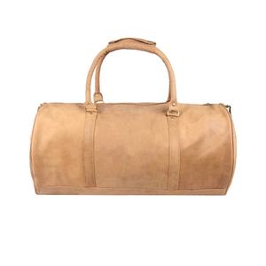 Sac de voyage en cuir véritable, couleur unie, élégant, sac à bandoulière, durable, grande capacité, sac de sport portable - Product Image 2
