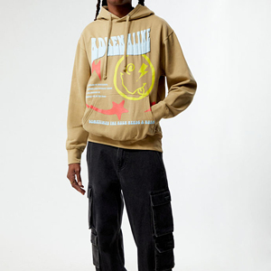 เสื้อฮู้ดดี้ผู้ชายแฟชั่นคุณภาพสูง สไตล์สตรีทแวร์สุดฮิต พิมพ์ลายพัฟฟ์ ผ้าฝ้าย 100% - Product Image 6