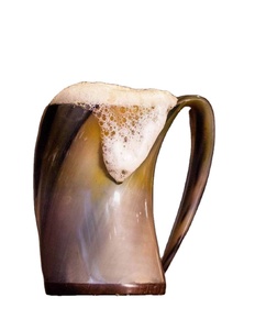 ELEVATE HORN MUGS INDIA FACTORY PRODUCTOS ARTESANALES Taza para beber con cuerno Nuevo diseño Cuerno natural Original Viking Drinking - Product Image 1