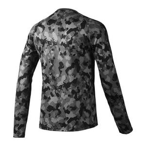 เสื้อวิ่งแขนยาวลายพรางแบบ OEM สั่งทำพิเศษ ผลิตจากโพลีเอสเตอร์ผสมสแปนเด็กซ์ 100% ป้องกันแสงแดด UPF ชุดกีฬา เสื้อสำหรับตกปลา - Product Image 2