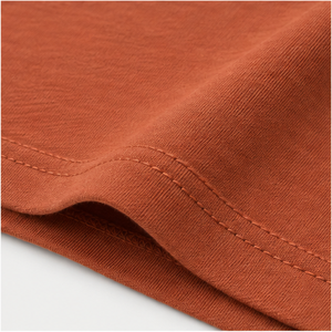 Camiseta Corta Ajustada con Cuello en V y Manga hasta el Codo en Color Naranja Óxido para Mujer WTS-0135 - Product Image 6
