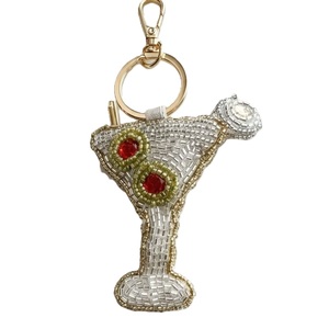 Premium Handmade Embroidery <b>Keyring</b> with Glass Seed Bead Artwork Creative Handmade Glass Seed Beads Keychain for Fashion Styling - Product Image 5
