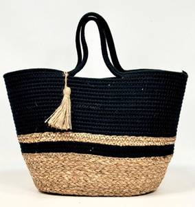 Wholesale Handmade Handwoven Seagrass <b>Basket</b> Braided Storage <b>Basket</b> Natural Woven Organizer <b>Basket</b> for Home Decor Nursery Living - Product Image 3