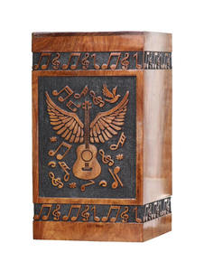 โกศไม้สำหรับผู้ใหญ่ โกศเผาศพ งานฝีมือไม้ขัดเงา โกศสำหรับงานศพ โกศฝังศพ ราคาประหยัด - Product Image 5