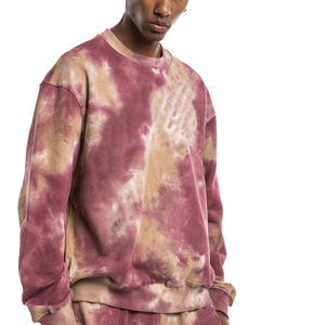 Sudadera Tie Dye de Primera Calidad para Hombre, Estilo Moderno, Mezcla de Algodón de Alta Calidad, Estampado Tie Dye, Diseño Sólido, Todas las Tallas, Temporada de Invierno - Product Image 3