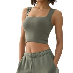 Top Deportivo de Alto Impacto para Mujer, Personalizado al por Mayor, Top Corto de Yoga con Costuras Acanaladas, Top Sexy con Espalda Descubierta para Gimnasio y Fitness - Product Image 4