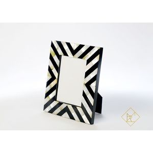 Cadre photo en os incrusté fait main de luxe, écologique, accessoire de table élégant - Product Image 6