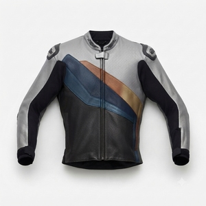 Men’s Cowhide Leather <b>Racing</b> <b>Jacket</b>/Chaqueta MotoCP Style CE Level 2 Armor Motorcycle Track Riding Protective Gear CE - Product Image 1