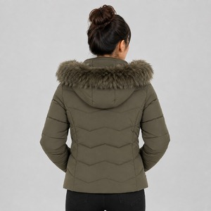 Jacket Warm Winter Bubble Puffer Coat Quilted Insulated Outerwear Lightweight Hooded Jacket Stylish Casual Clothing Women - Product Image 3