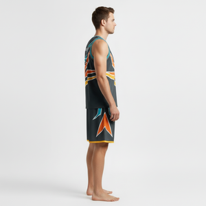 Uniforme de basket-ball pour hommes de haute qualité, design unique personnalisé, séchage rapide et respirant, vêtements de sport en gros - Product Image 3