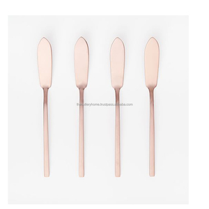 Ensemble de fromage fait à la main en métal doré gaufré fruits brindille Design poignée épandeur de fromage Table ensemble de couteaux à fromage décoratifs - Product Image 4