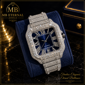 นาฬิกาควอตซ์อัตโนมัติ MB ETERNAL ประดับเพชรทรงสี่เหลี่ยม ขนาด 41 มม. ตัวเลขโรมัน สายสแตนเลสสตีล สำหรับทุกเพศ หรูหรา เหมาะสำหรับใช้ในชีวิตประจำวัน - Product Image 4