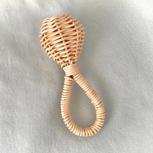 Juguete Sonajero para Bebé, Hecho a Mano con Ratán Natural, Juguete de Dentición para Bebés, Ecológico, Fabricante, Proveedor Mayorista, OEM - Product Image 5