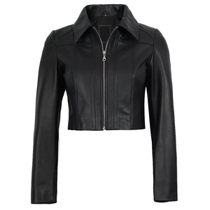 <b>GLOVES</b> City Body Fitted Long-sleeved Autumn Winter Jacket High CLASS Men's PREMIUM Leather <b>Wool</b> Motorcycle Jacket Leather - Product Image 2