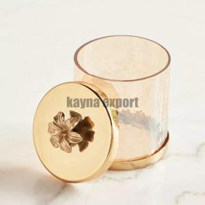 Fancy <b>Decorative</b> Silver Metal Lid <b>Glass</b> Canister Kitchen Ware Cookies and Dry Fruit Storage <b>Glass</b> Canister <b>Jar</b> Countertop <b>Decor</b> - Product Image 6