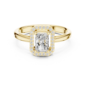 แหวนทอง14K สุดหรูสำหรับเด็กผู้หญิงประดับเพชรโมอิสซาไนต์ขนาดเล็กดูสง่างาม - Product Image 4