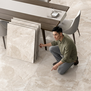 Carreaux de sol en porcelaine vitrifiée Roman Silver 800x800mm, finition brillante, garantie 5 ans, épaisseur 10mm, design marbre argenté pour - Product Image 1