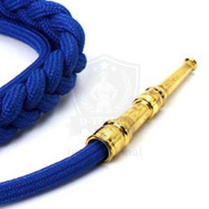 Cordón de hombro de nailon azul con puntas metálicas doradas, precio de fábrica, aiguillette ceremonial de alta calidad para uniforme personalizado - Product Image 3