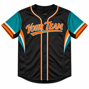 Fabricante de camisetas de béisbol personalizadas OEM, de secado rápido, transpirables, tela 100% poliéster, nombre y número del jugador sublimados personalizados - Product Image 4