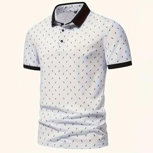 Polo Unisex Liso para Impresión y Personalización, Polo Casual de Verano, Tela de Algodón Suave, Polo Elástico de Corte Ajustado para Hombre - Product Image 3