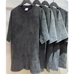 เสื้อยืดโอเวอร์ไซส์สีพื้น แขนสั้น สไตล์สตรีทชาย ผ้าคอตตอนเจอร์ซีย์ 100% คอกลม ระบายอากาศได้ดี ทรงปกติ - Product Image 5