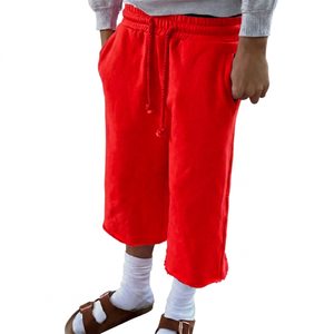 <b>Men's</b> <b>Pink</b> <b>Shorts</b> Drawstring Waist Cotton Casual Solid Knitted Breathable High Rise with Pockets Vintage Eco-Friendly - Product Image 3