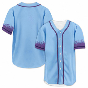 เสื้อเบสบอลขายส่ง ทนทาน เหมาะสำหรับทีม สวมใส่สบาย ทรง unisex สีดำ คอวี แขนครึ่งตัว พิมพ์ลายด้วยความร้อนด้านหน้า - Product Image 4