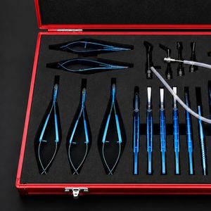 Ensemble d'instruments chirurgicaux ophtalmiques manuels de haute qualité en titane, 21 pièces, avec boîte de rangement, kit de chirurgie oculaire, certifié CE ISO - Product Image 2