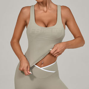 Training Exercise Lifting Cycling Running Tennis Workout Fitness Yoga Sports <b>Bra</b> Women Padded Crop Tank Breathable Front Logo - Product Image 1