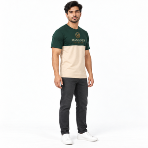 Chemise en coton pour homme, 180 GSM, teinte pigmentaire, épaules tombantes, impression personnalisée, écologique, séchage rapide, streetwear tendance - Product Image 3