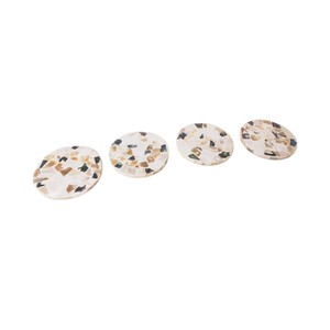Elegant Shell Inlay <b>Drink</b> <b>Coasters</b> for Home Decor - Product Image 4