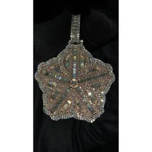 Colgante de logotipo en capas de diamante cultivado en laboratorio, colgante de Hip Hop de Plata de Ley 925 con logotipo personalizado - Product Image 1