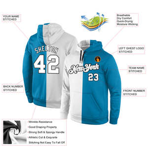 Custom Sublimation Sports Team <b>Hoodie</b> Personalized Club <b>Name</b> <b>Hoodie</b> All Over Print Polyester Fleece Training <b>Hoodie</b> Supplier - Product Image 4