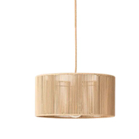 Lampes suspendues bohèmes faites à la main en corde, abat-jour en jute tissé à la main pour salon