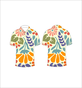 เสื้อโปโลพิมพ์ลายทรอปิคอลแบบกำหนดเอง แขนสั้น สวมใส่สบาย เหมาะสำหรับกอล์ฟ เทนนิส ชุดทีมฤดูร้อน - Product Image 3