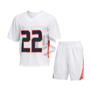 Uniforme de sport de lacrosse sur mesure en gros, haute qualité, 100 % polyester respirant, réversible et tendance avec logo imprimé - Product Image 1