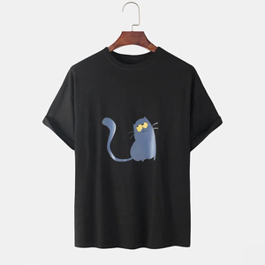 เสื้อยืดผ้าแฟลนเนลปักลายสำหรับผู้ชาย ระบายอากาศได้ดี คุณภาพสูง 220 กรัม แห้งเร็ว แขนสั้น คอปกสีเขียวทะเล ปรับแต่งได้ ผลิตจากผ้าฝ้าย - Product Image 4