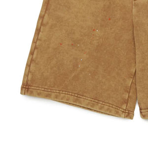 Shorts pour garçons en molleton uni avec logo personnalisé, design décontracté et respirant avec cordon de serrage 2026 - Product Image 3