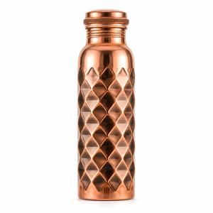 Botella de Agua de Cobre Pulido con Tapa, Botella de Metal Reutilizable para Viajes, Hogar, Oficina, Regalo, Hotel, Restaurante, Utensilios de Cocina - Product Image 4