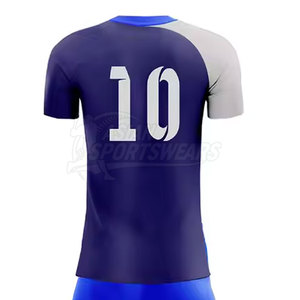 ชุดเสื้อและกางเกงฟุตบอลสไตล์ล่าสุด ผลิตจากวัสดุที่ช่วยระบายเหงื่อ เหมาะสำหรับการฝึกซ้อมและการแข่งขันอย่างเป็นทางการ - Product Image 5
