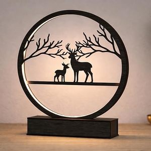 Modern Round LED Table Lamp Iron Art Bird <b>Branch</b> Accent <b>Light</b> Warm Glow Tabletop for Bedroom Living Room Home Decor - Product Image 4
