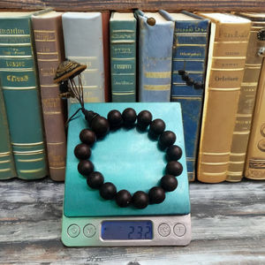 Premium <b>Black</b> Agarwood <b>Bracelet</b> Fragrance Wood Beads for Men and <b>Women</b> - Product Image 1