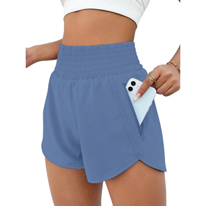 Workout Women's Shorts Athletic Running Fitness Blank Plain Gym Clothes Athletic Wear Sports 2 in 1 Shorts For Women - Product Image 1