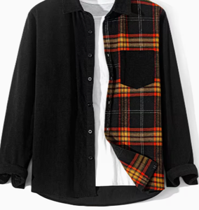 Chemise en flanelle à carreaux rouge et noir, manches longues, coton et polyester, OEM, vêtements unisexes pour adultes, Hardihood International HI-MFS-01 - Product Image 1