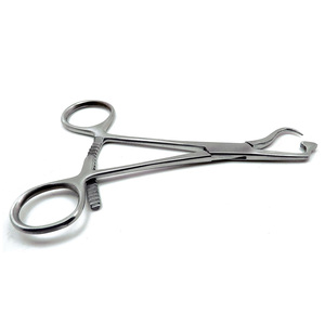 Pinzas para Sujetar Huesos PLATE de 5.5 Pulgadas, Acero Inoxidable de Grado Quirúrgico, Uso en UCI, Pinzas Ortopédicas con Certificación CE Clase I - Product Image 5